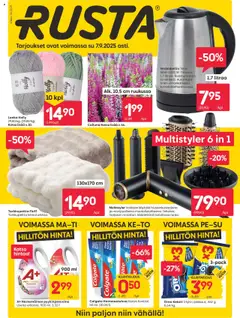 Kaupan Rusta Tarjoukset esikatselu, voimassa 01/09/2025