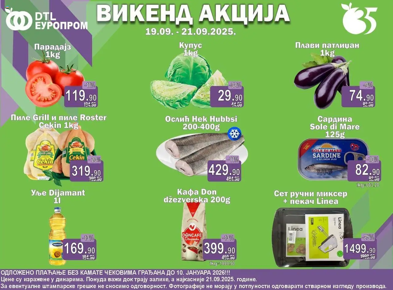 Europrom katalog važi od 19.09.2025 - stranica 1