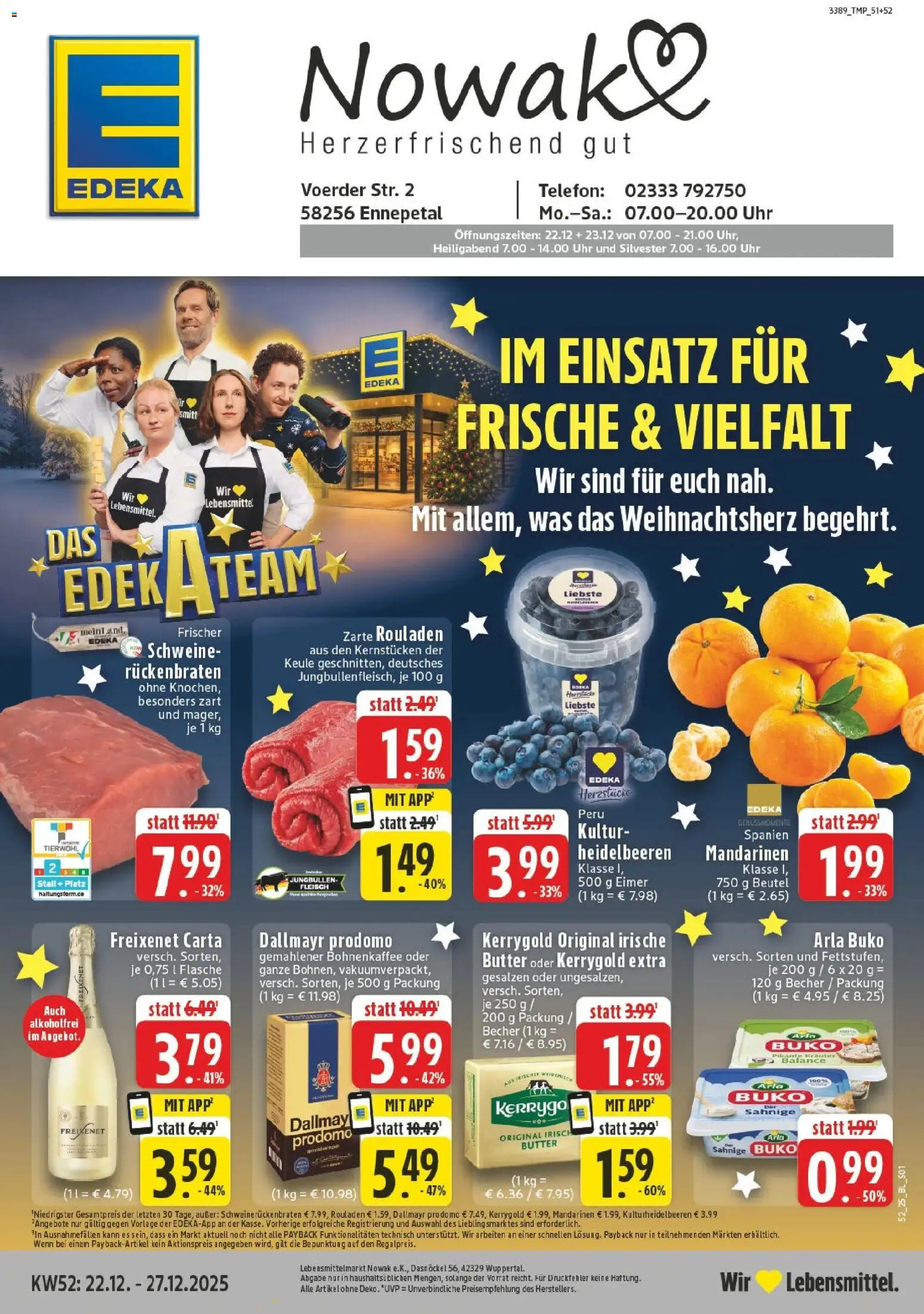 Vorschau von dem Prospekt des Geschäftes Edeka, gültig ab dem 22.12.2025