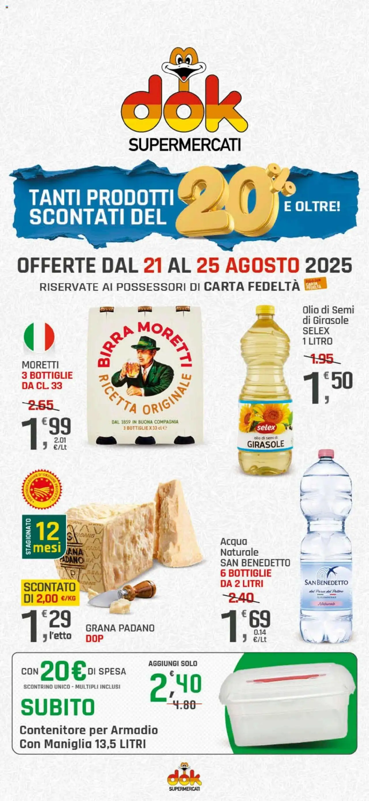 Volantino DOK valido da 21/08/2025 numero di pagina 1