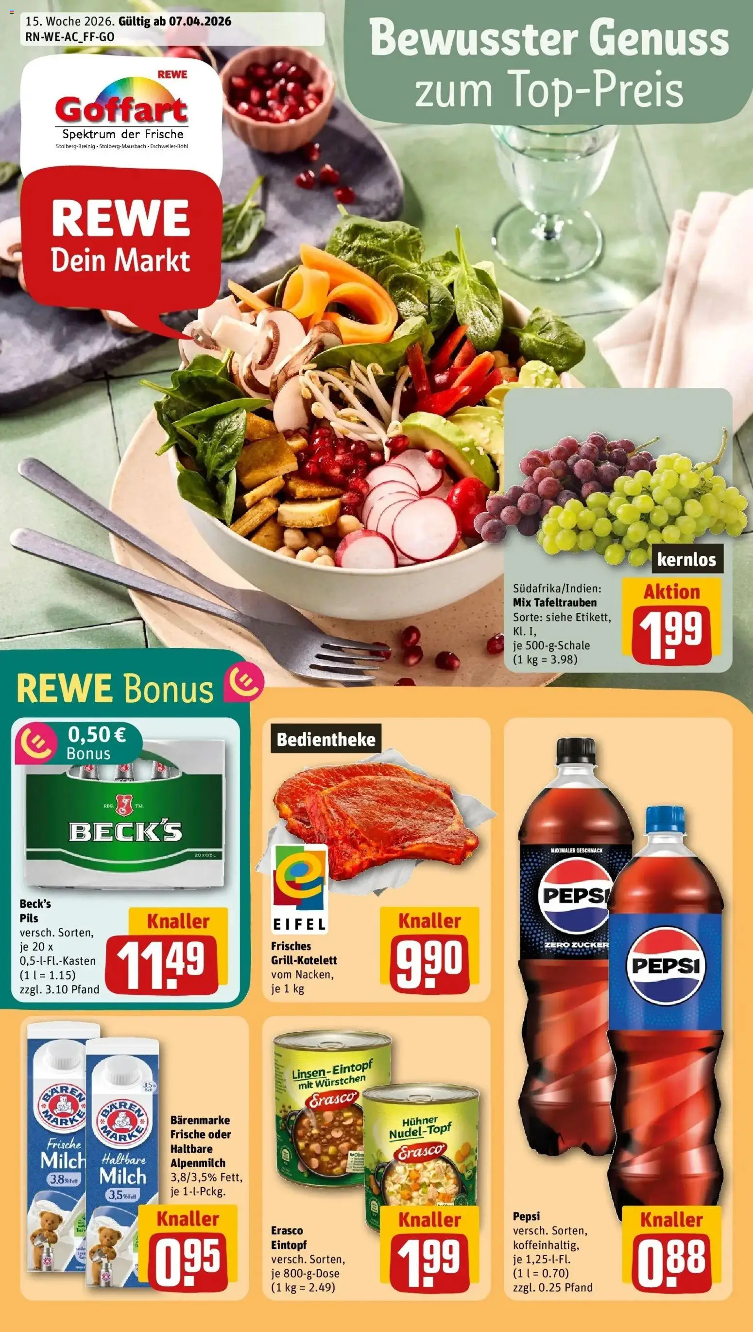 Vorschau von dem Prospekt des Geschäftes Rewe, gültig ab dem 05.04.2026