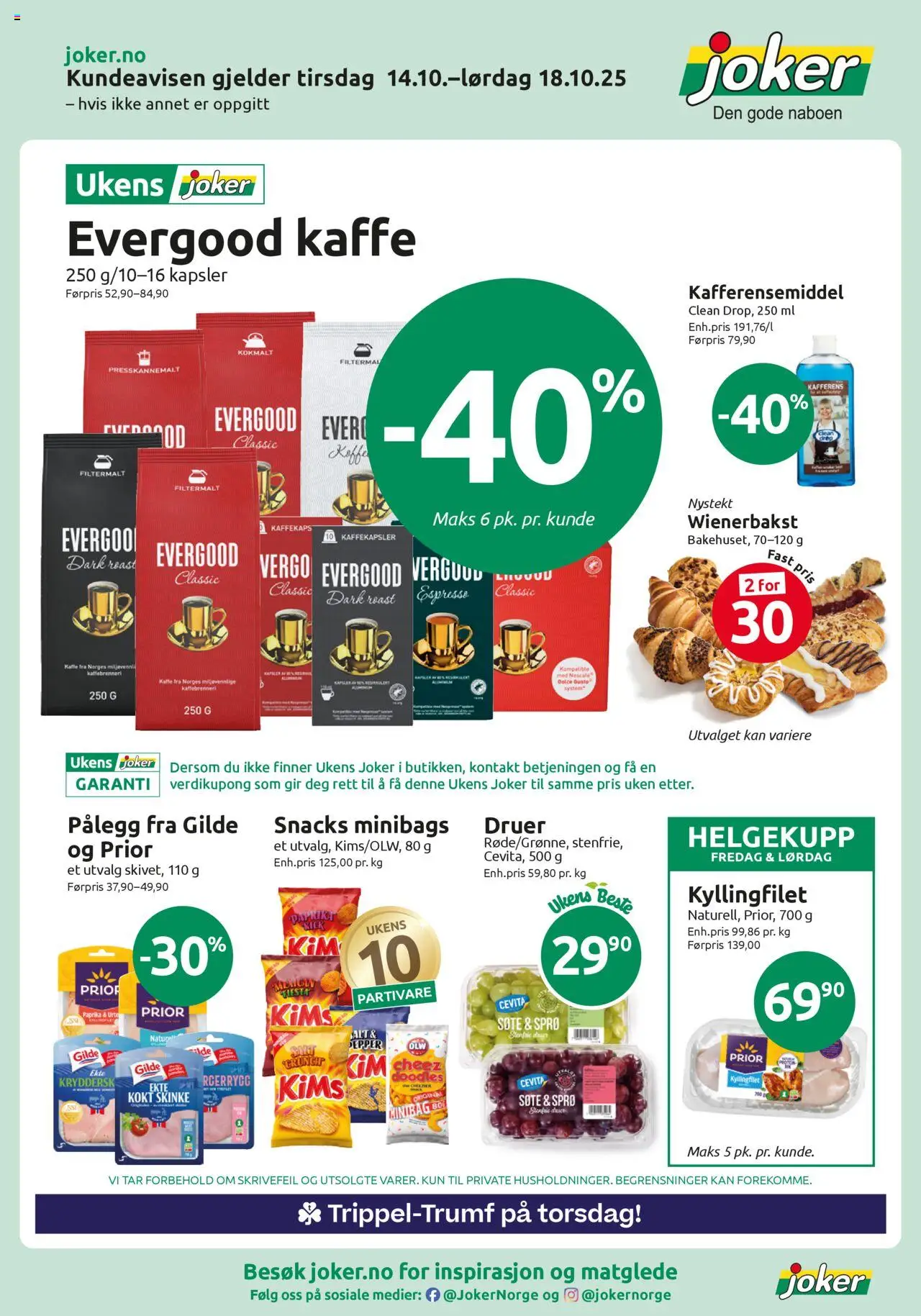 Kundeavis Joker gyldig fra 14/10/2025 - Sidenummer 1