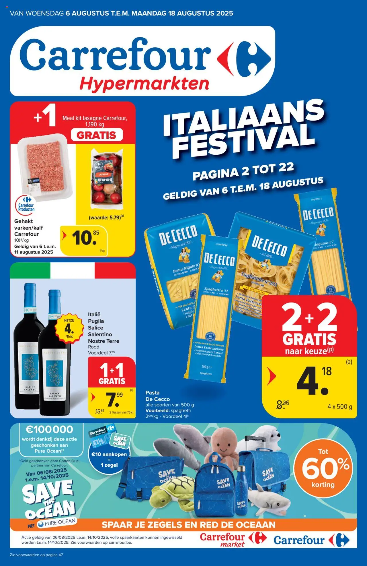 Carrefour shop Folder week 32 geldig vanaf 06/08/2025 - Paginanummer 1