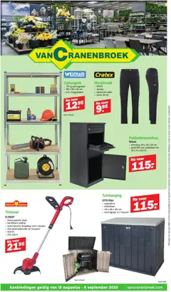 Voorbeeld van Folder van winkel Van Cranenbroek geldig vanaf 18/08/2025