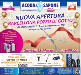 Anteprima dell'opuscolo Acqua e Sapone volantino Barcellona dal negozio Acqua e Sapone valido da 12/03/2026