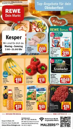 Vorschau von dem Prospekt des Geschäftes Rewe, gültig ab dem 14.09.2025