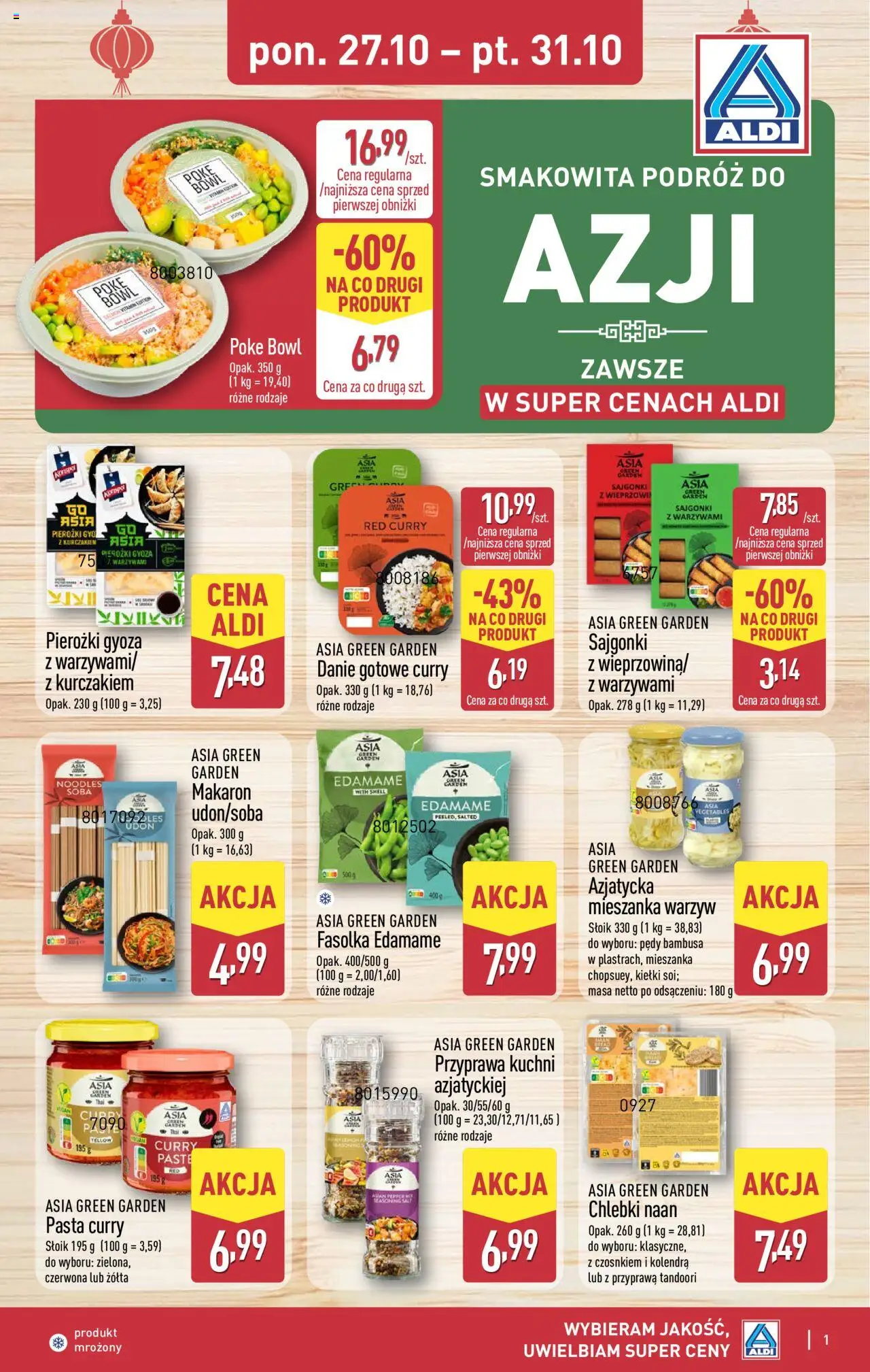 Aldi Tydzień Azjatycki od 27.10.2025 - Nowa Gazetka - Numer strony 1