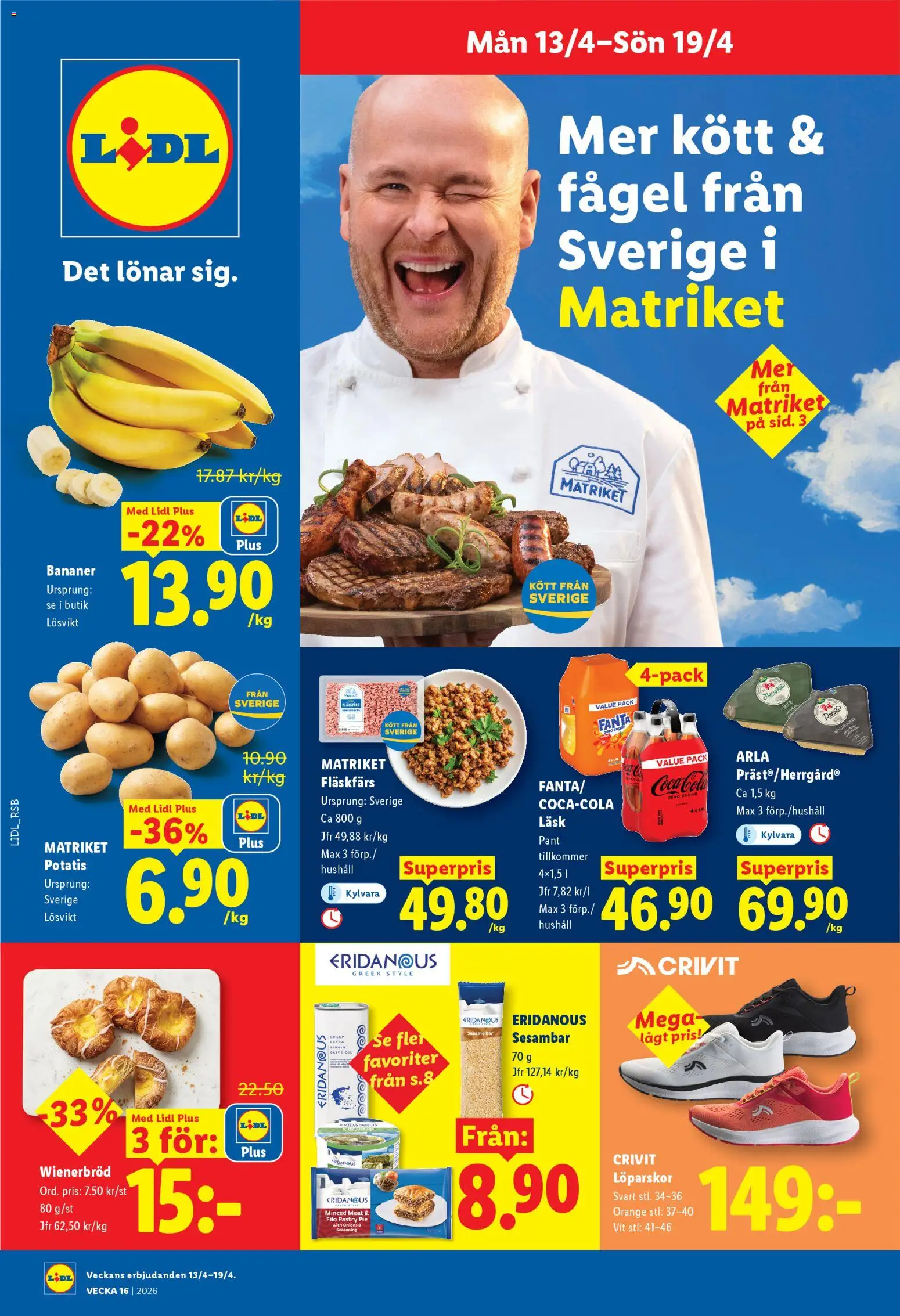 Förhandsgranska reklamblad Lidl erbjudanden från butik Lidl gäller från 13/04/2026