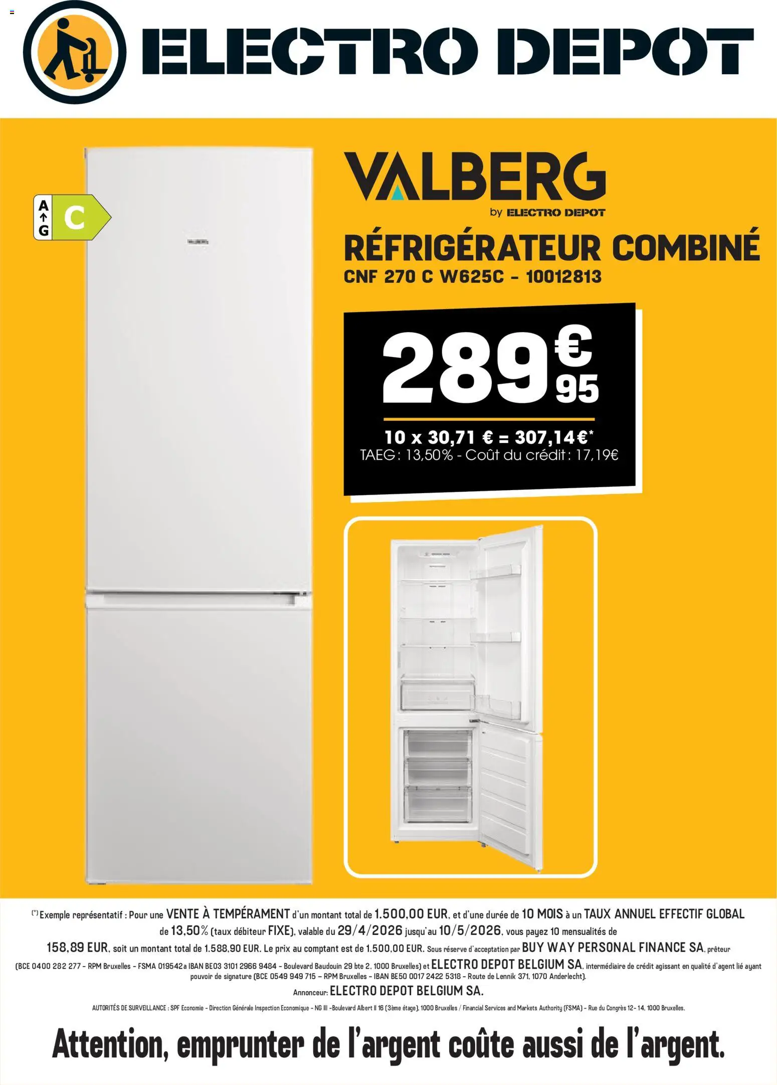 Voorbeeld van Electro Depot Publicité van winkel Electro Depot geldig vanaf 29/04/2026