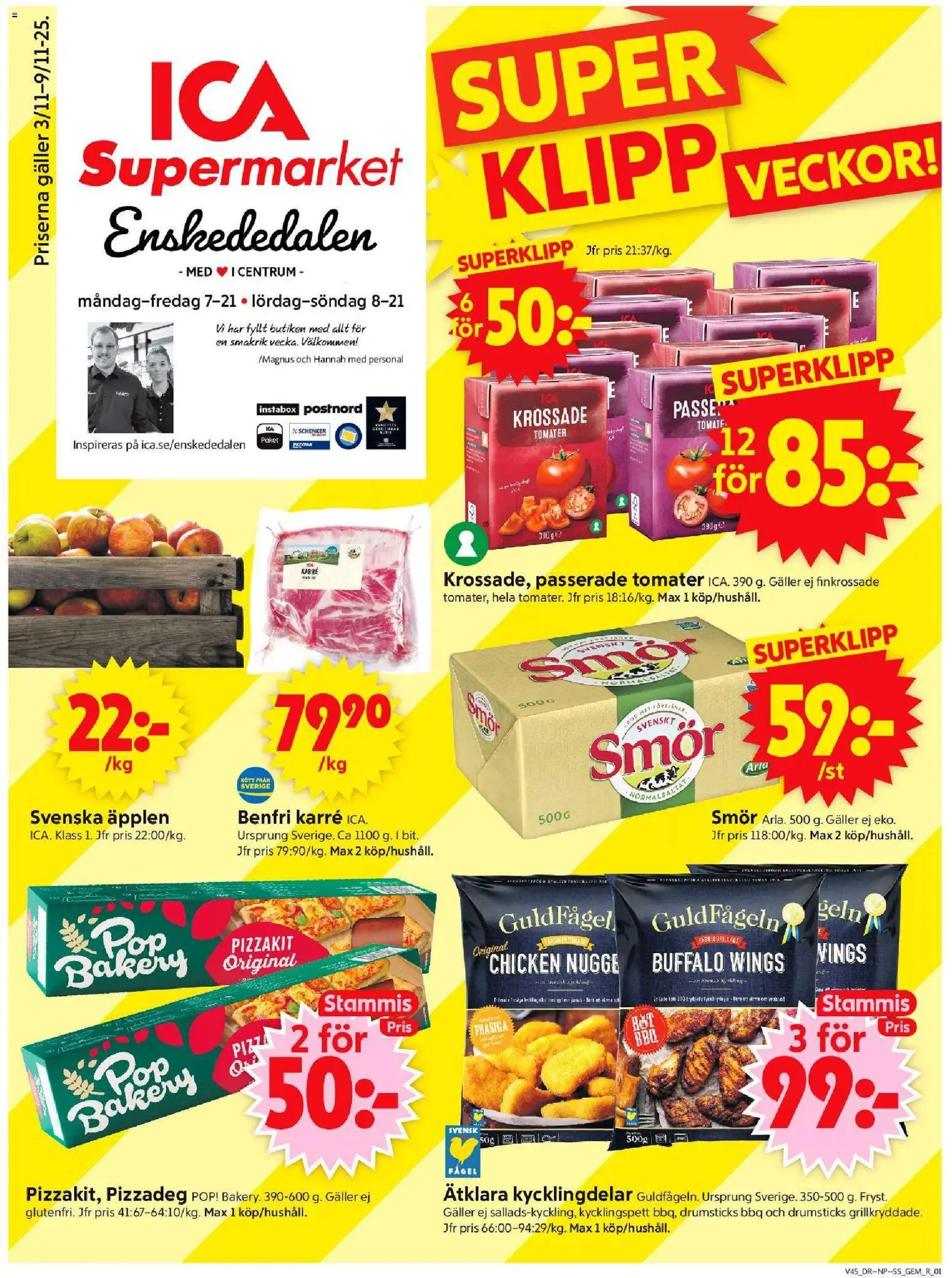 Förhandsgranska reklamblad Enskededalen från butik ICA Supermarket gäller från 03/11/2025