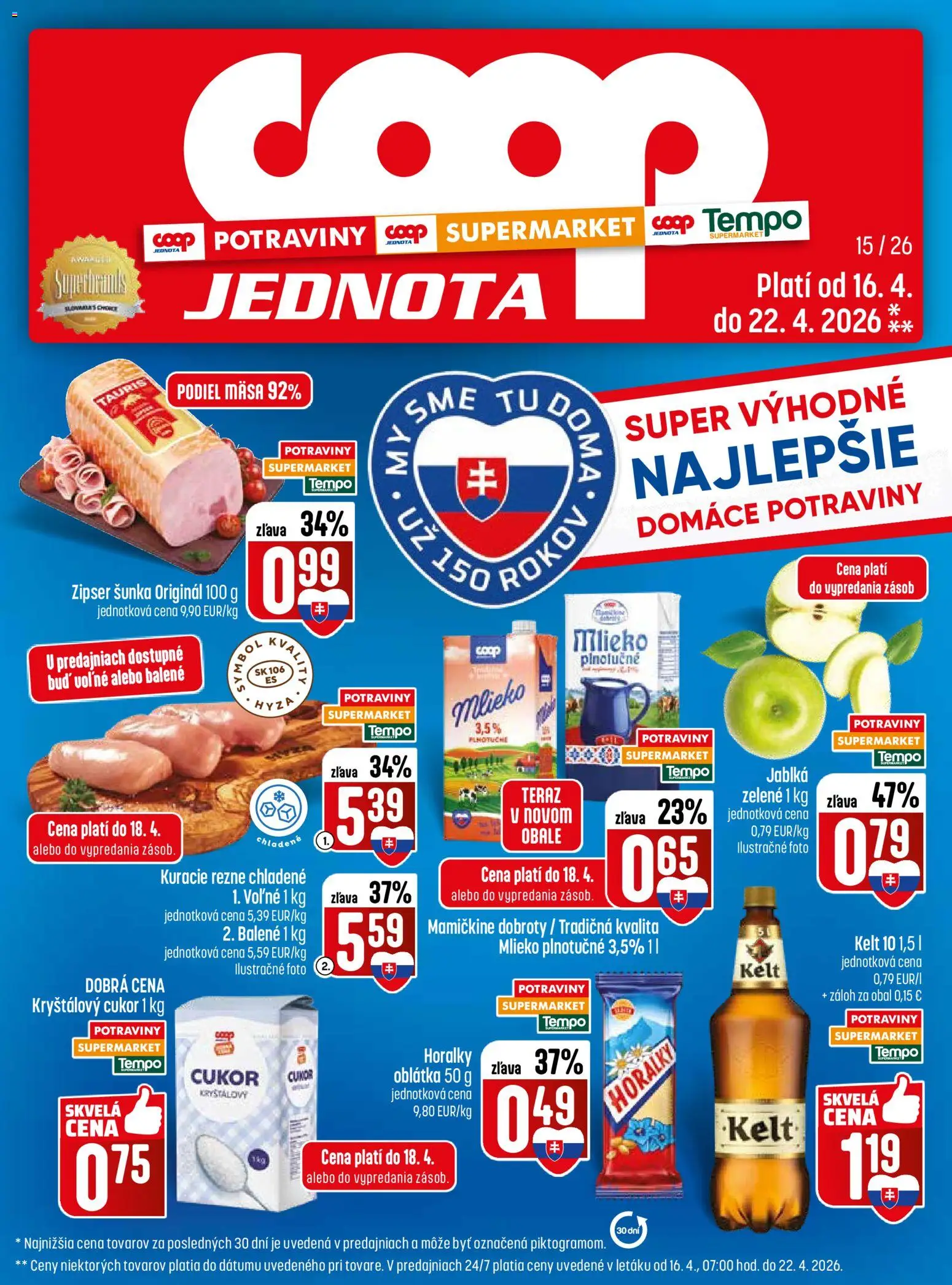 Náhľad COOP Jednota letáku platného od 16.04.2026
