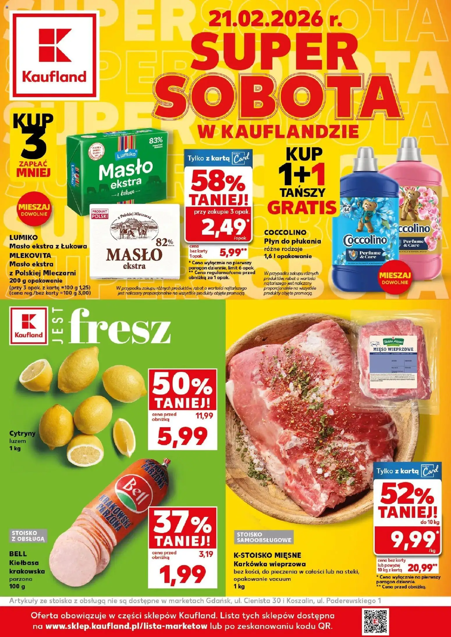 Pogląd gazetki "Super Sobota" ze sklepu Kaufland ważnej od 21.02.2026