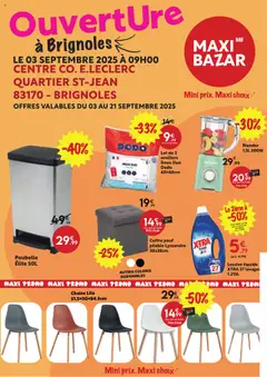 Prévisualisation de Catalogue Ouverture Magasin du magasin Maxi Bazar formulaire valide 03/09/2025