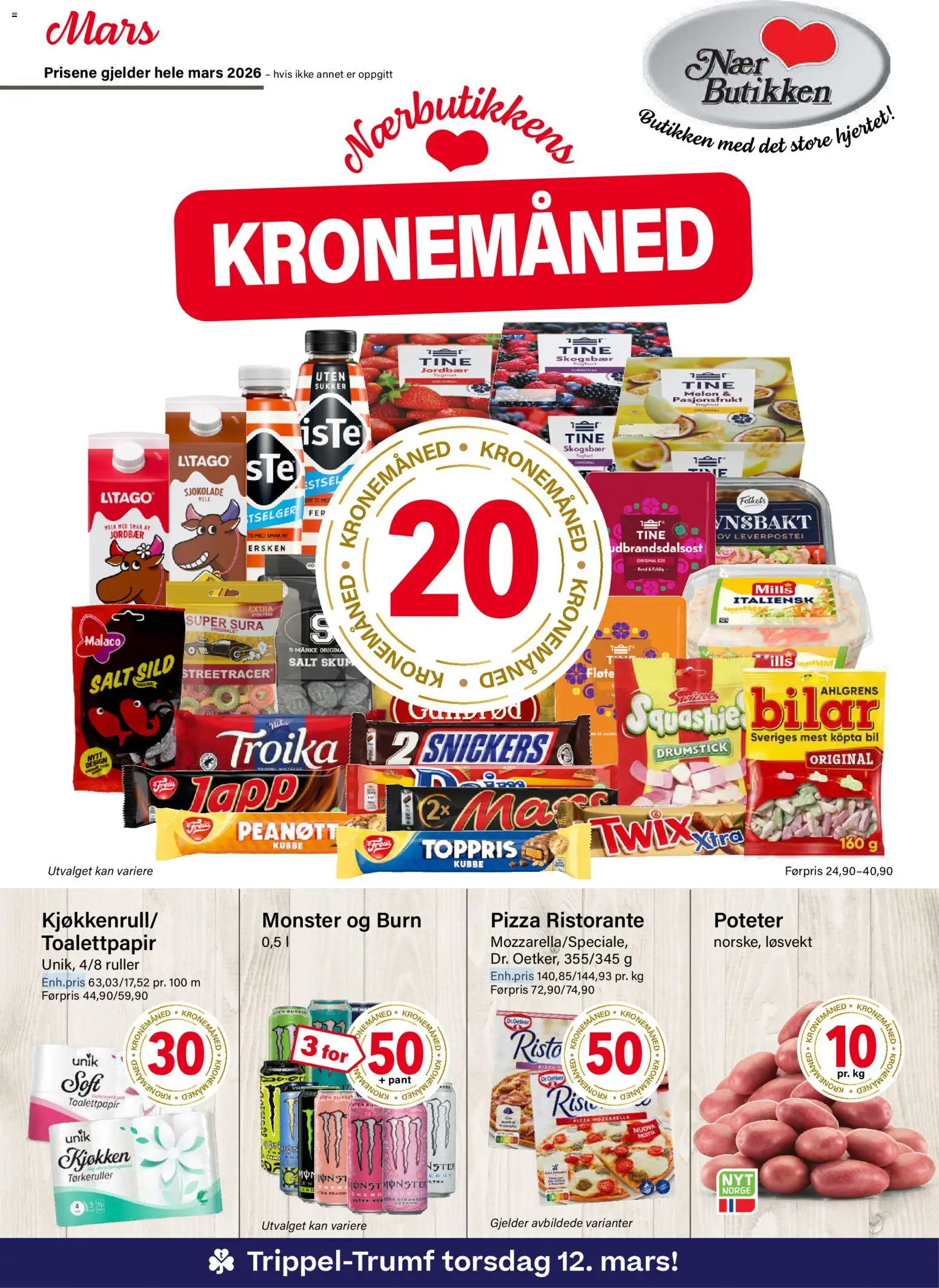 Forhåndsvis Nærbutikken kundeavis fra butikk Nærbutikken gyldig fra 02/03/2026