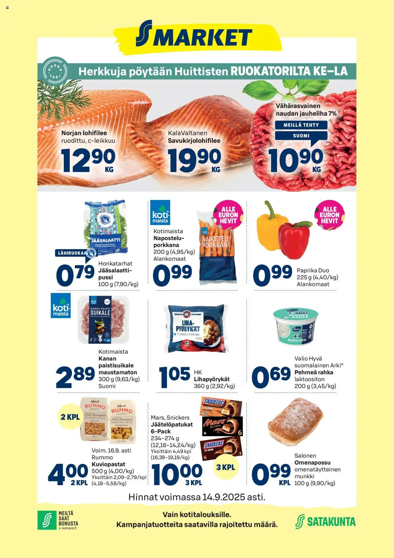S-market-kaupan Huittinen voimassa 11/09/2025 - Sivulla 1