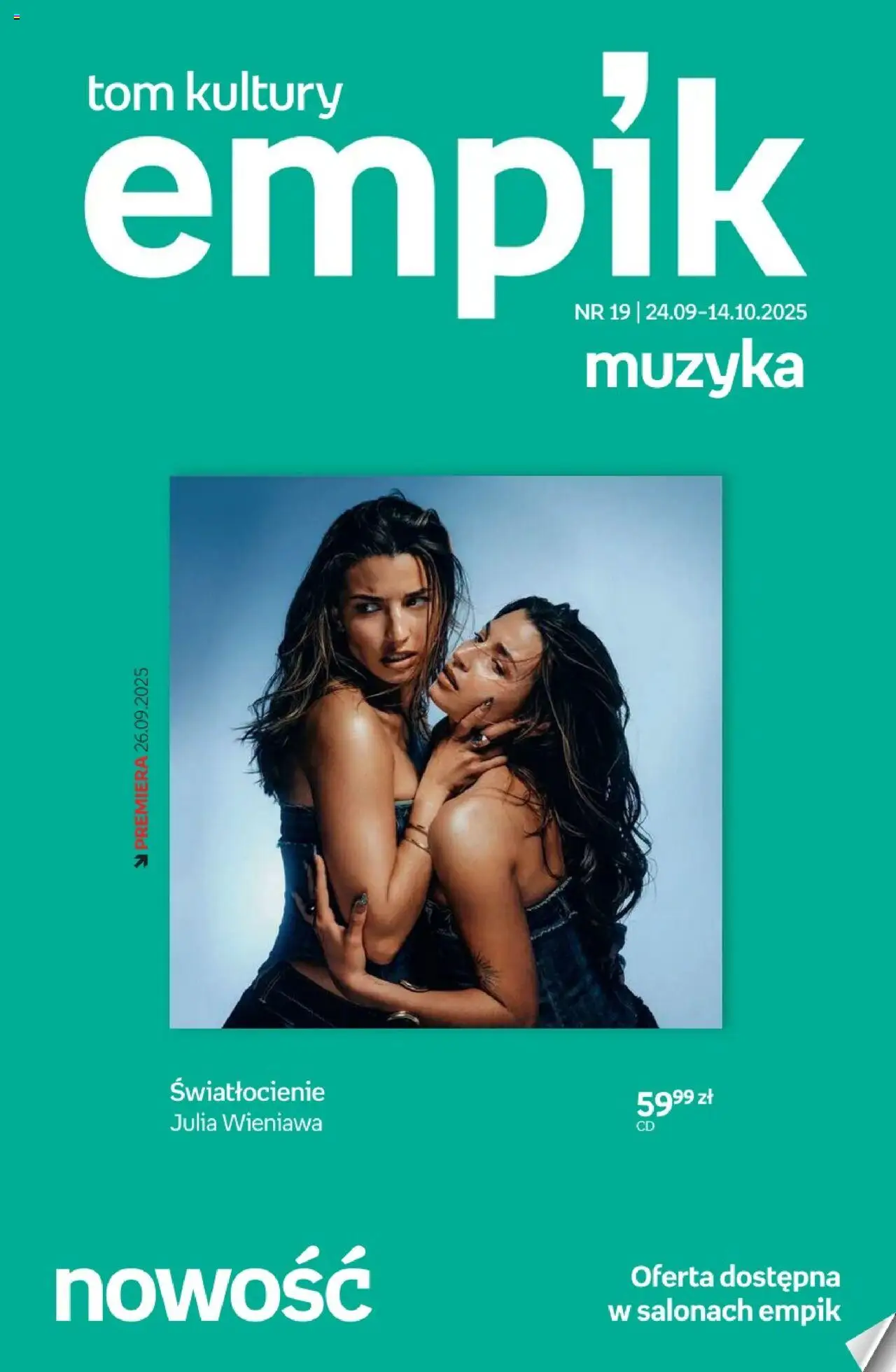 Empik Tom kultury - Muzyka od 24.09.2025 - Nowa Gazetka - Numer strony 1