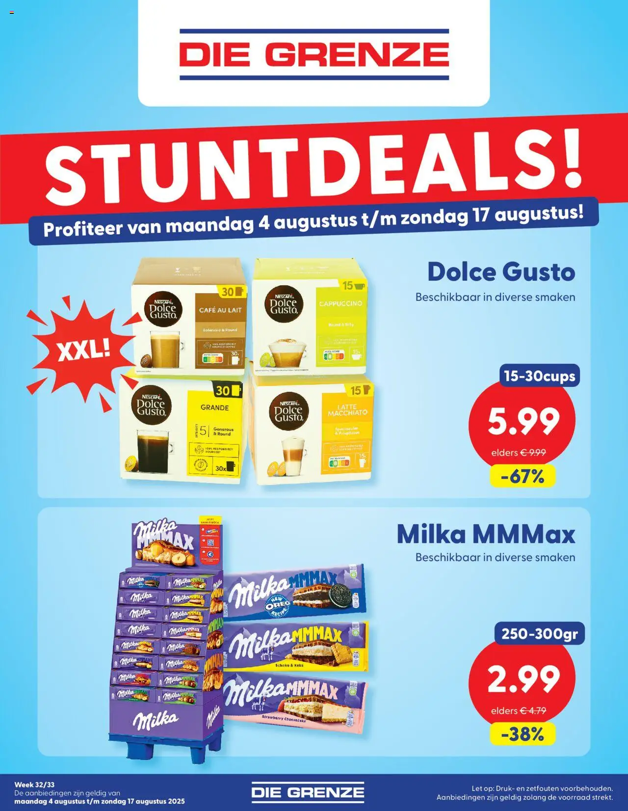 Die Grenze shop Folder week 32/33 geldig vanaf 04-08-2025 - Paginanummer 1