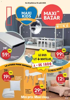 Prévisualisation de Catalogue du magasin Maxi Bazar formulaire valide 23/07/2025