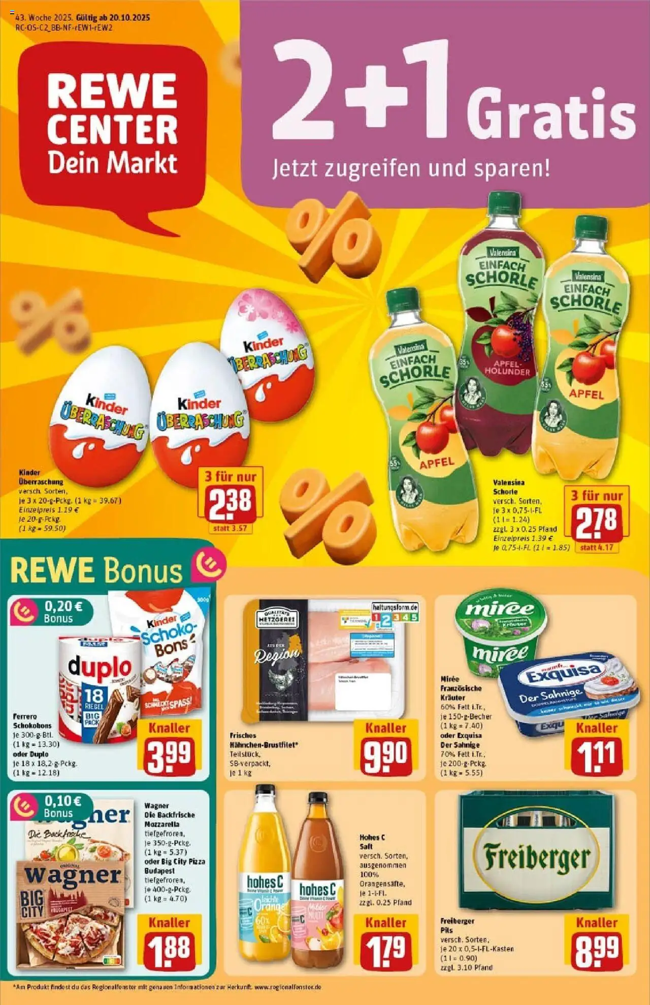 REWE Prospekt ab 19.10.2025 nächste Woche - Prospekt Wernigerode	