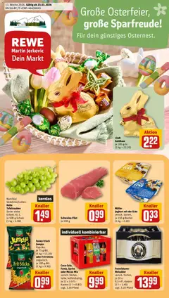 Vorschau von dem Prospekt des Geschäftes Rewe, gültig ab dem 23.03.2026