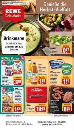 Vorschau von dem Prospekt des Geschäftes Rewe, gültig ab dem 19.10.2025