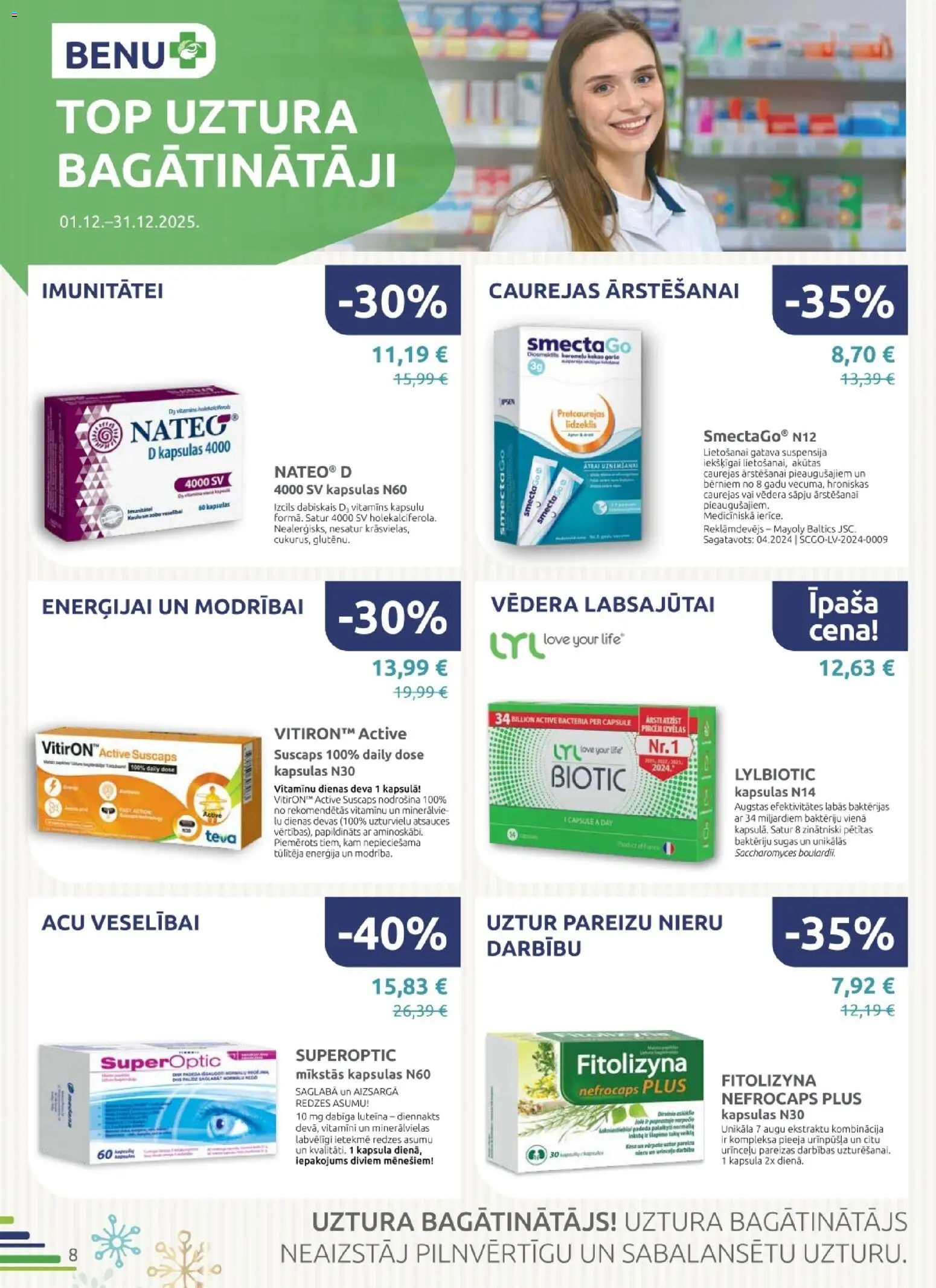 Skatīt BENU akciju bukletu, derīgs no 2025.12.01