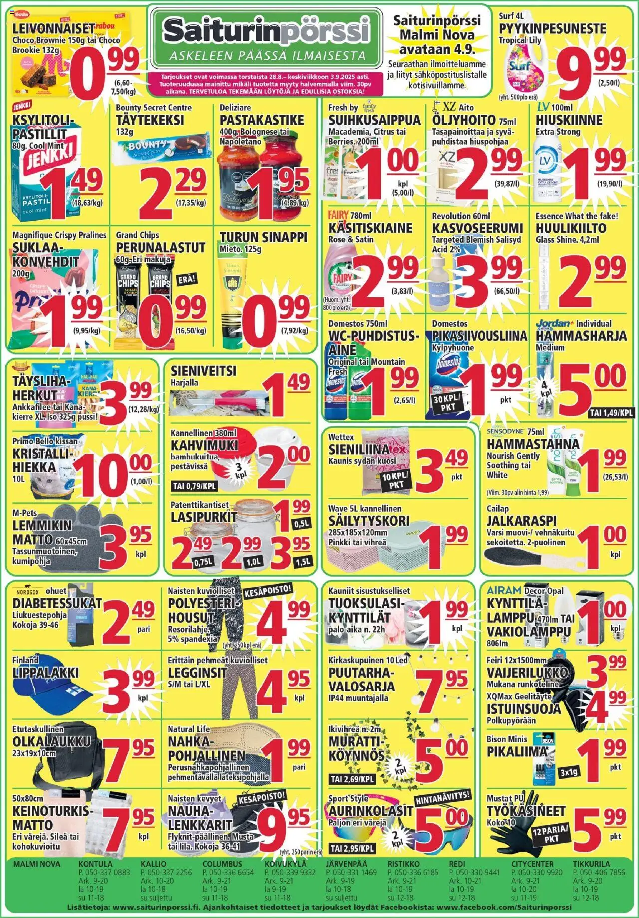 Saiturinpörssi-kaupan Tarjoukset voimassa 28/08/2025 - Sivulla 1