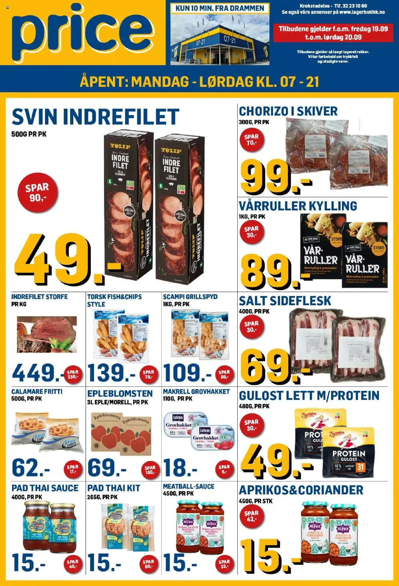 Kundeavis Price Lagerbutikk gyldig fra 19/09/2025 - Sidenummer 1