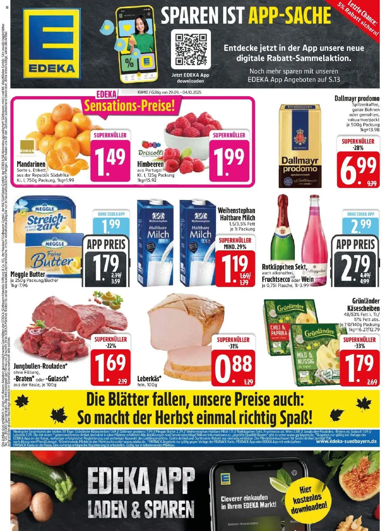 EDEKA Prospekt ab 28.09.2025 - Prospekt Trostberg Online