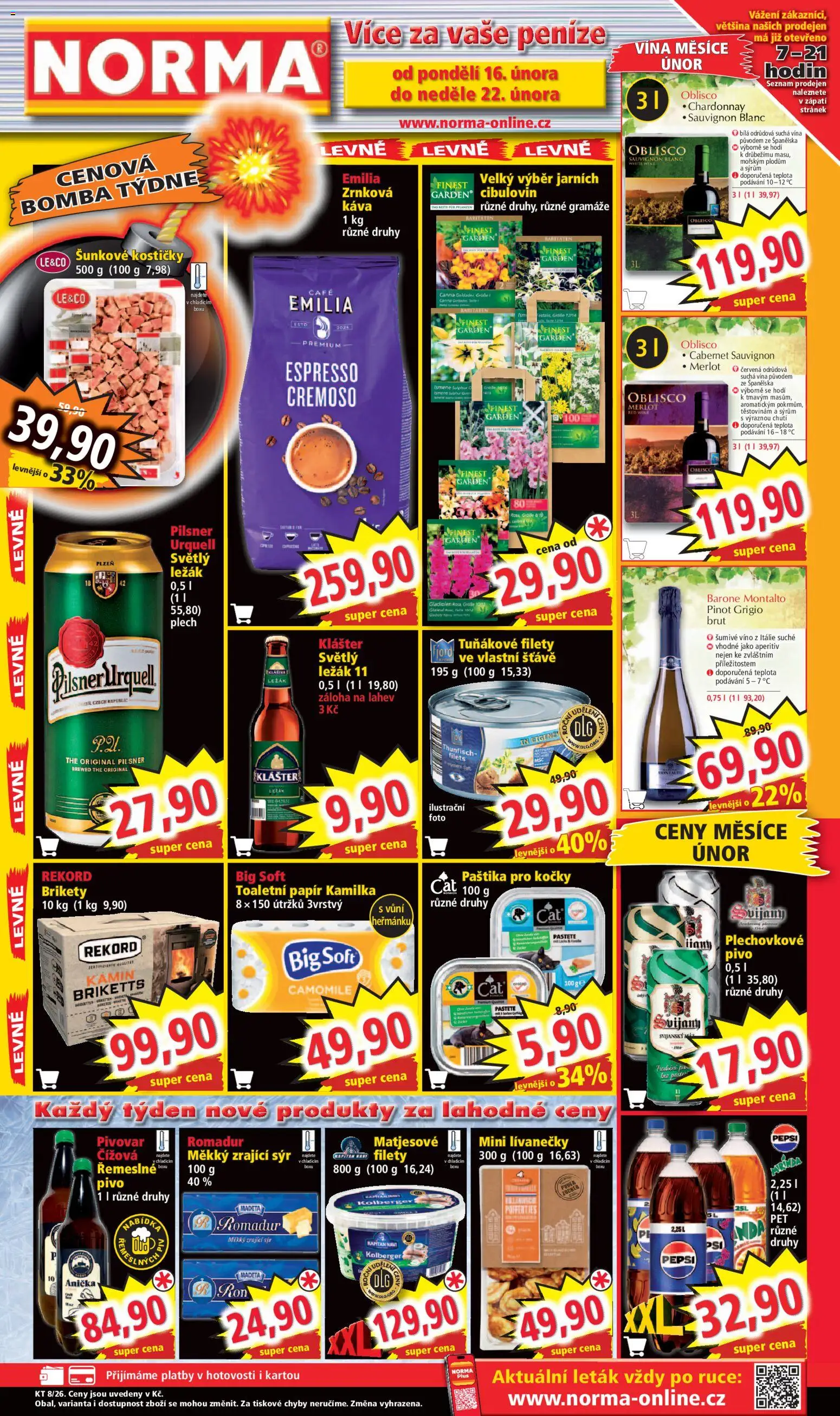 Náhled nabídky: Norma Leták platný od 16.02.2026