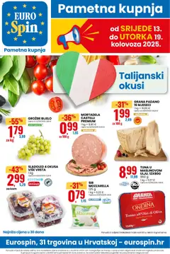 Pregled letka Katalog trgovine Eurospin vrijedi od 13.08.2025