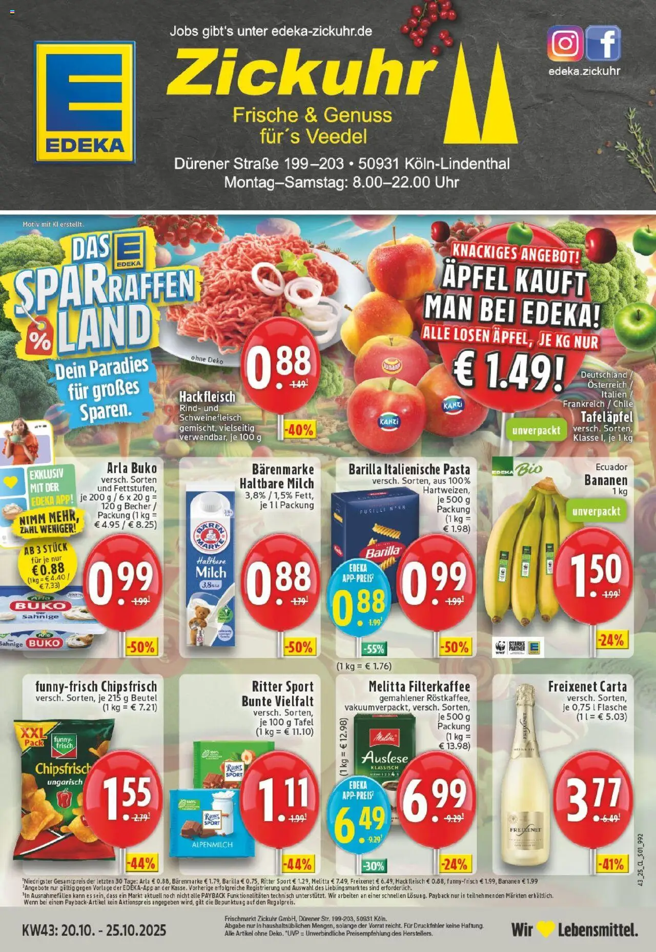 EDEKA Prospekt ab 19.10.2025 - Prospekt Köln-Lindenthal Online