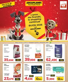 Anteprima dell'opuscolo Attuale volantino dal negozio Arcaplanet valido da 15/12/2025