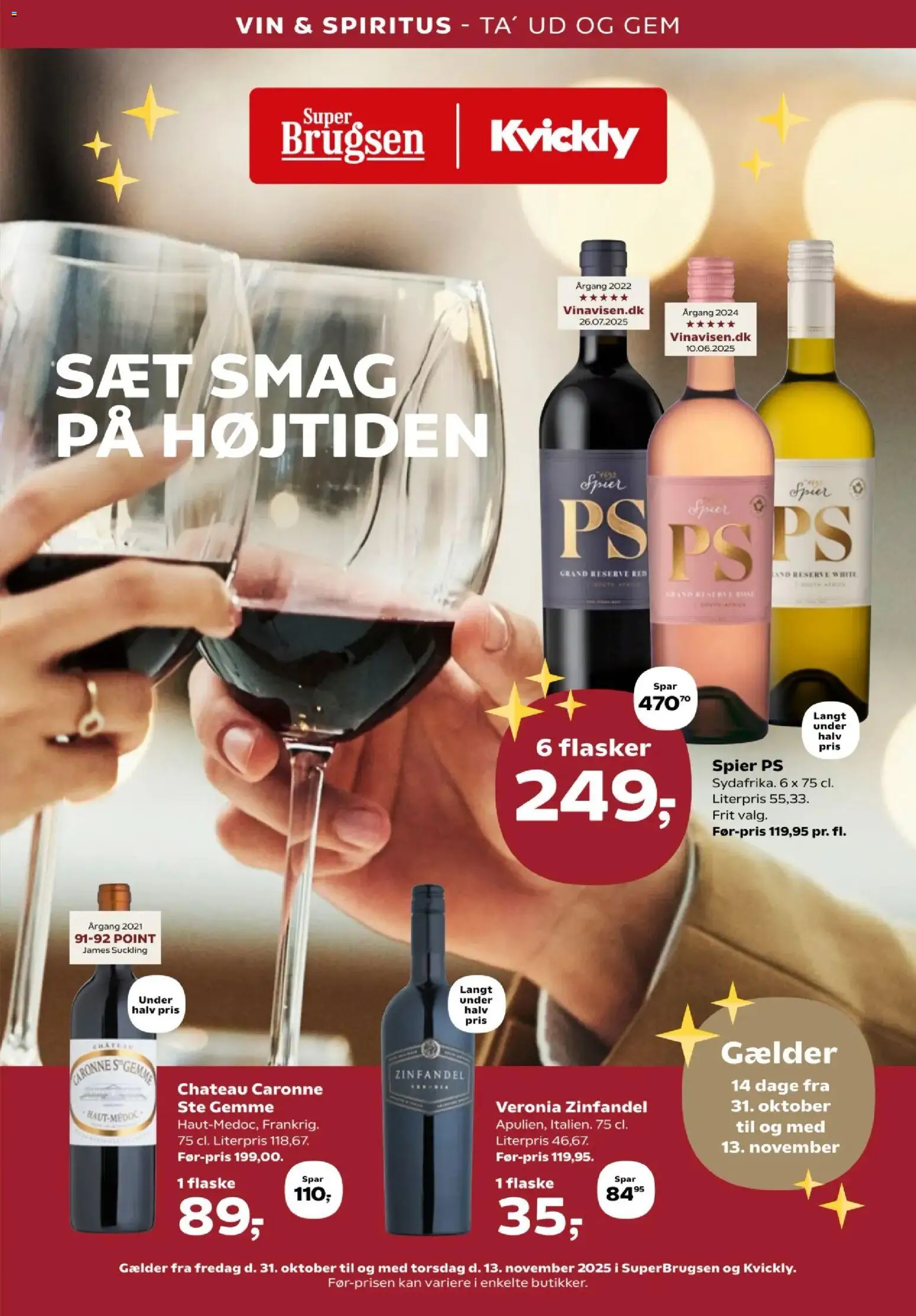 Eksempel på tilbudsavis Vinindstik fra butik Kvickly gyldig fra 31/10/2025
