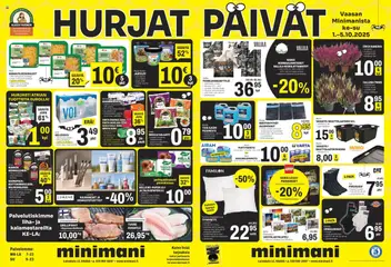 Kaupan Minimani Tarjoukset - Vaasa esikatselu, voimassa 01/10/2025