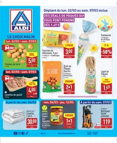 Prévisualisation de Folder de la semaine 10 du magasin Aldi formulaire valide 02/03/2026