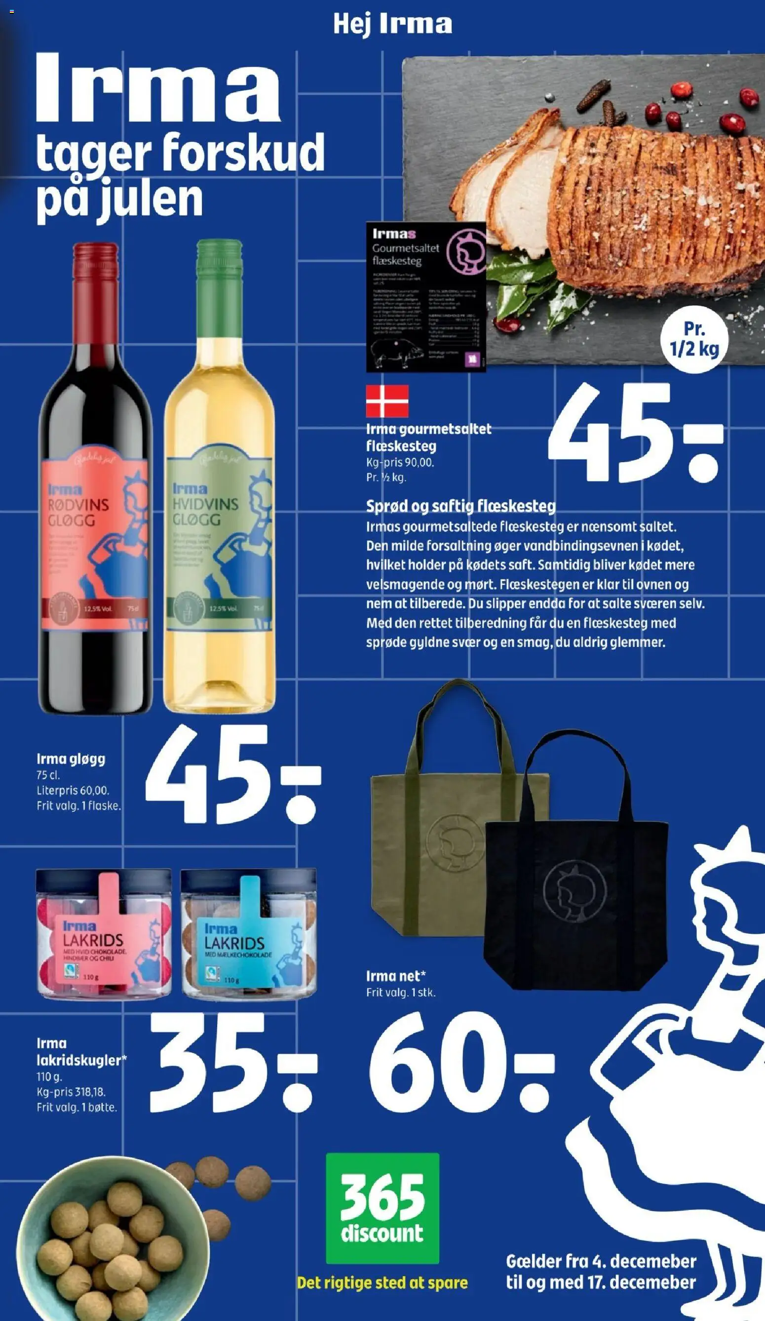 Eksempel på tilbudsavis Irma tager forskud på julen fra butik Coop 365 gyldig fra 04/12/2025