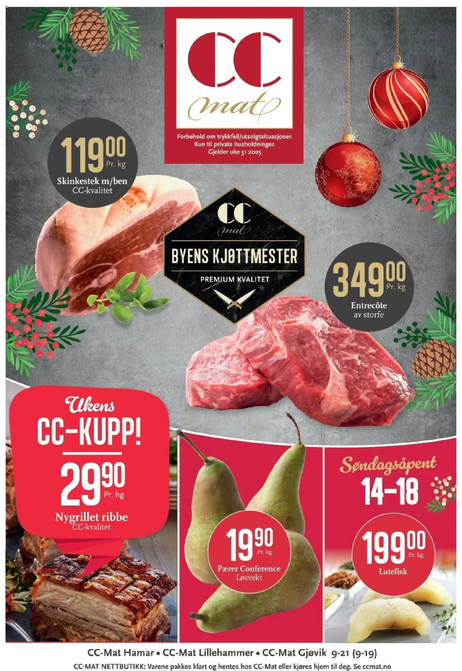 Forhåndsvis Kundeavis fra butikk CC Mat gyldig fra 15/12/2025