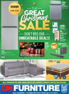 Preview of OK Furniture flyer valid from 24/11/2025