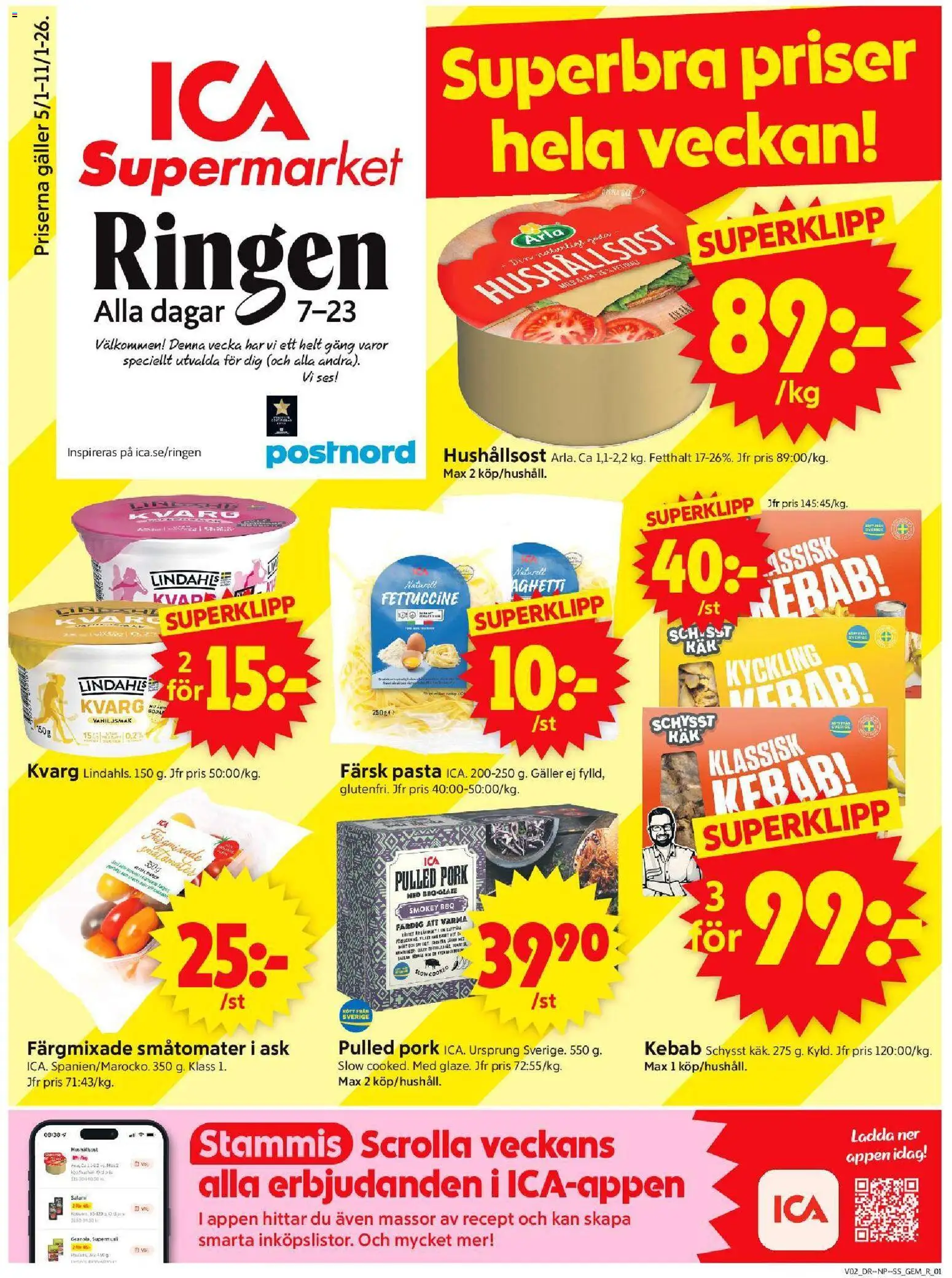 Förhandsgranska reklamblad Stockholm från butik ICA Supermarket gäller från 05/01/2026