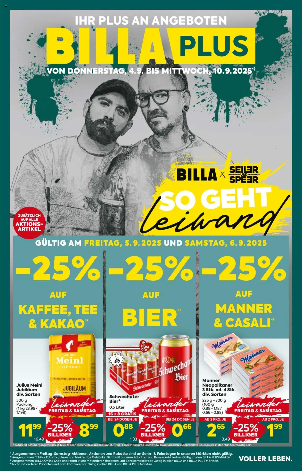  BILLA PLUS Flugblatt 04.09.2025 - Angebote aktuell, prospekt - Seite 1