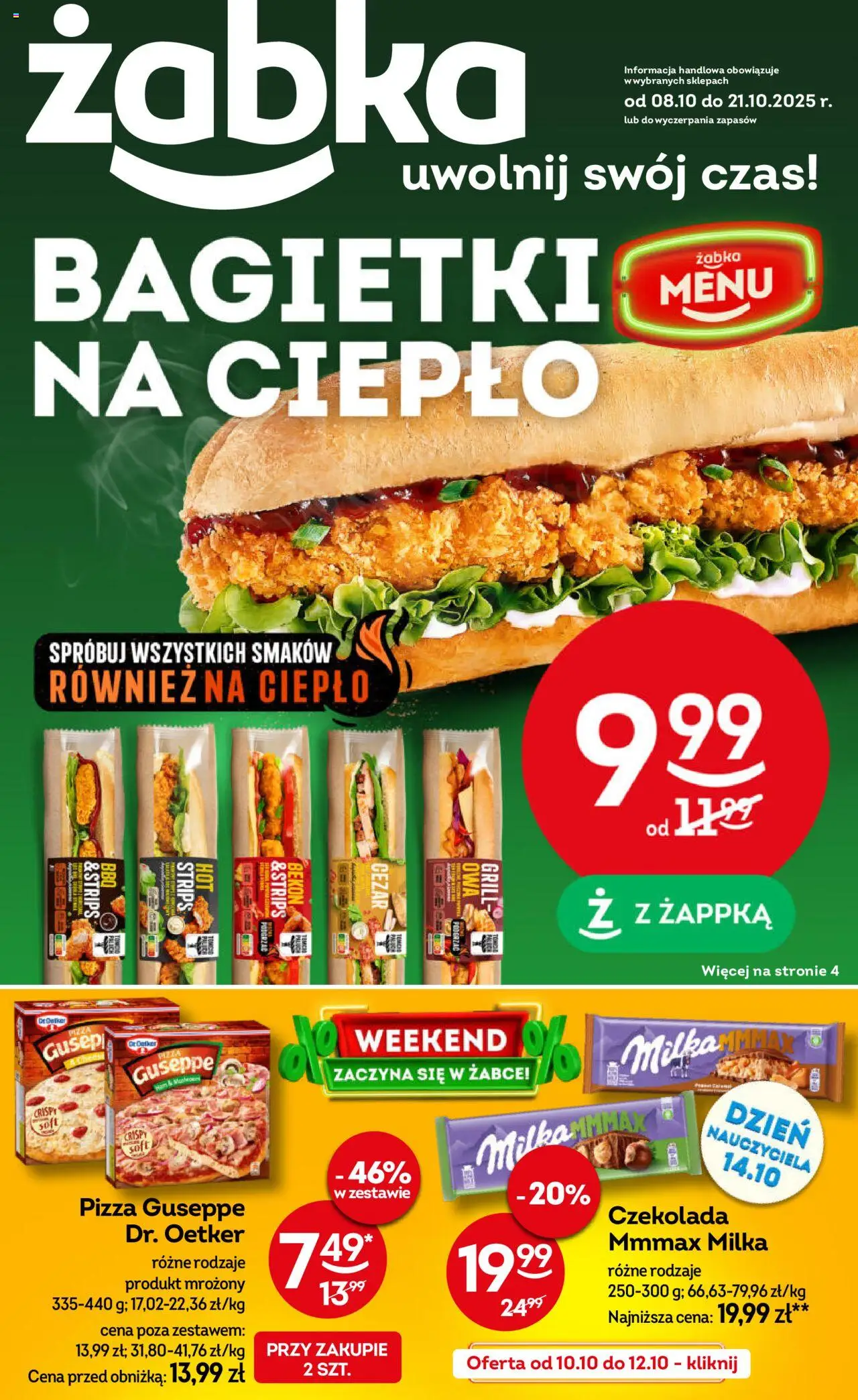 Żabka Gazetka od 08.10.2025 - Nowa Gazetka - Numer strony 1