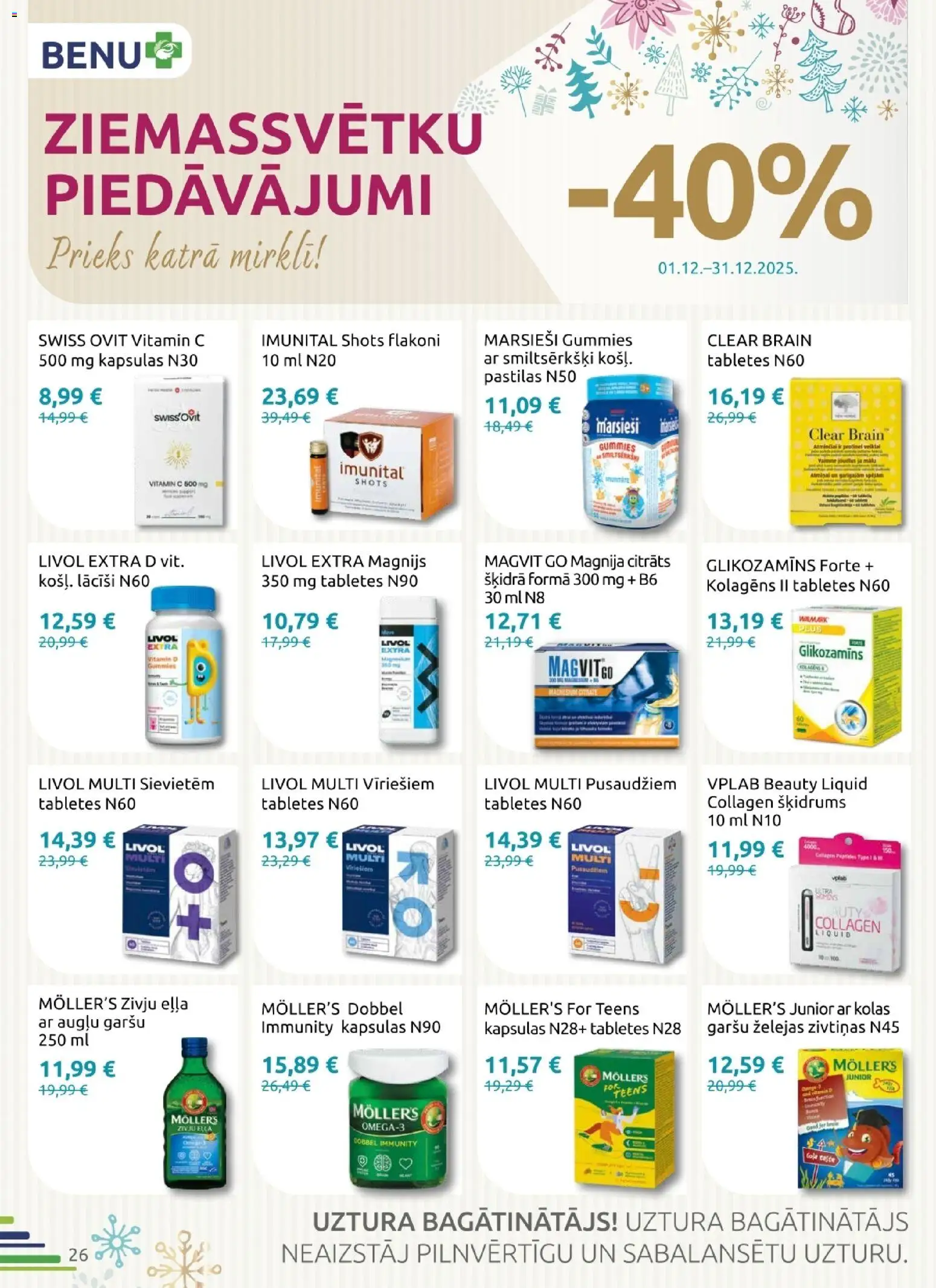 Skatīt BENU akciju bukletu, derīgs no 2025.12.01