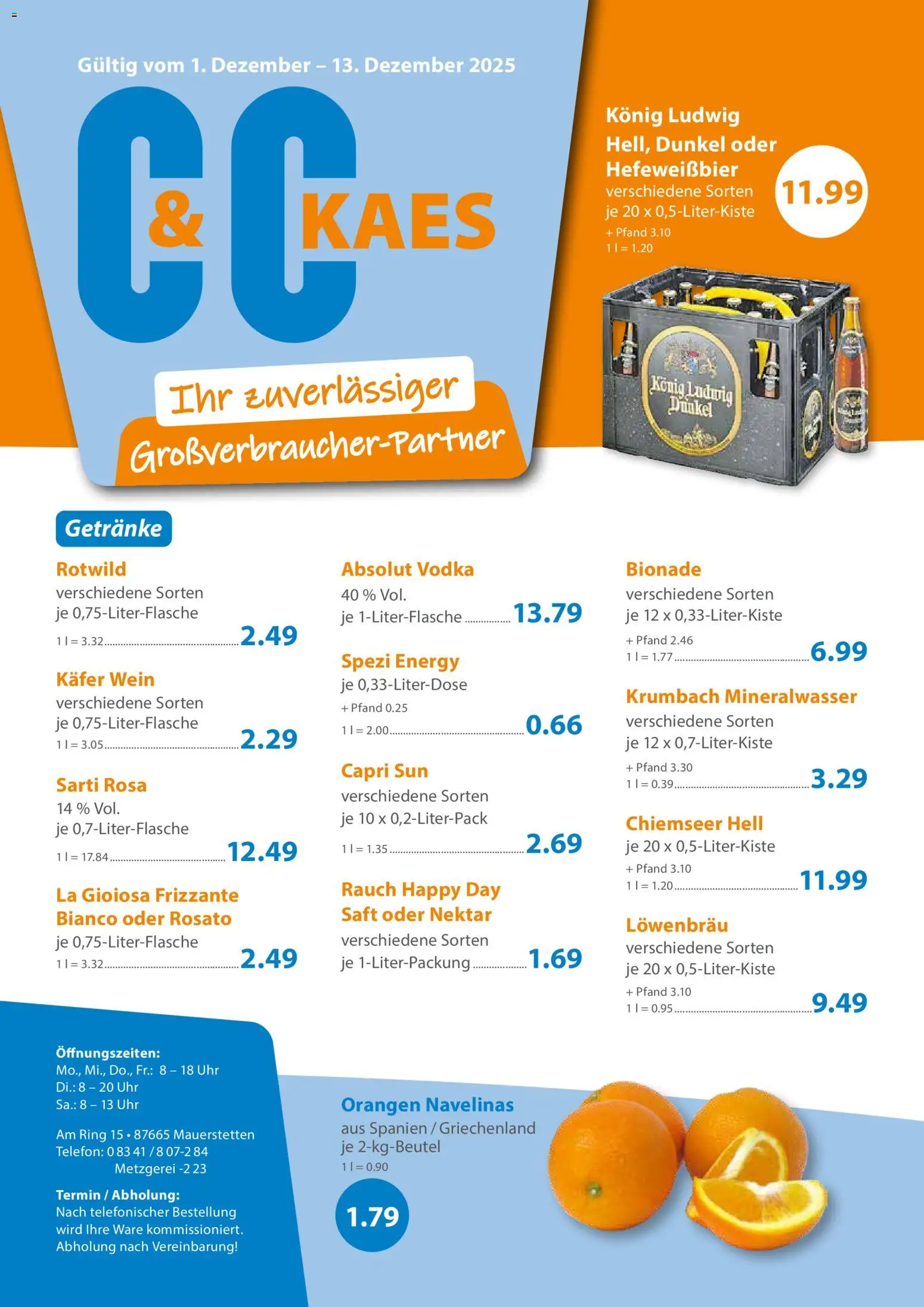 Vorschau von dem Prospekt des Geschäftes C&C, gültig ab dem 01.12.2025