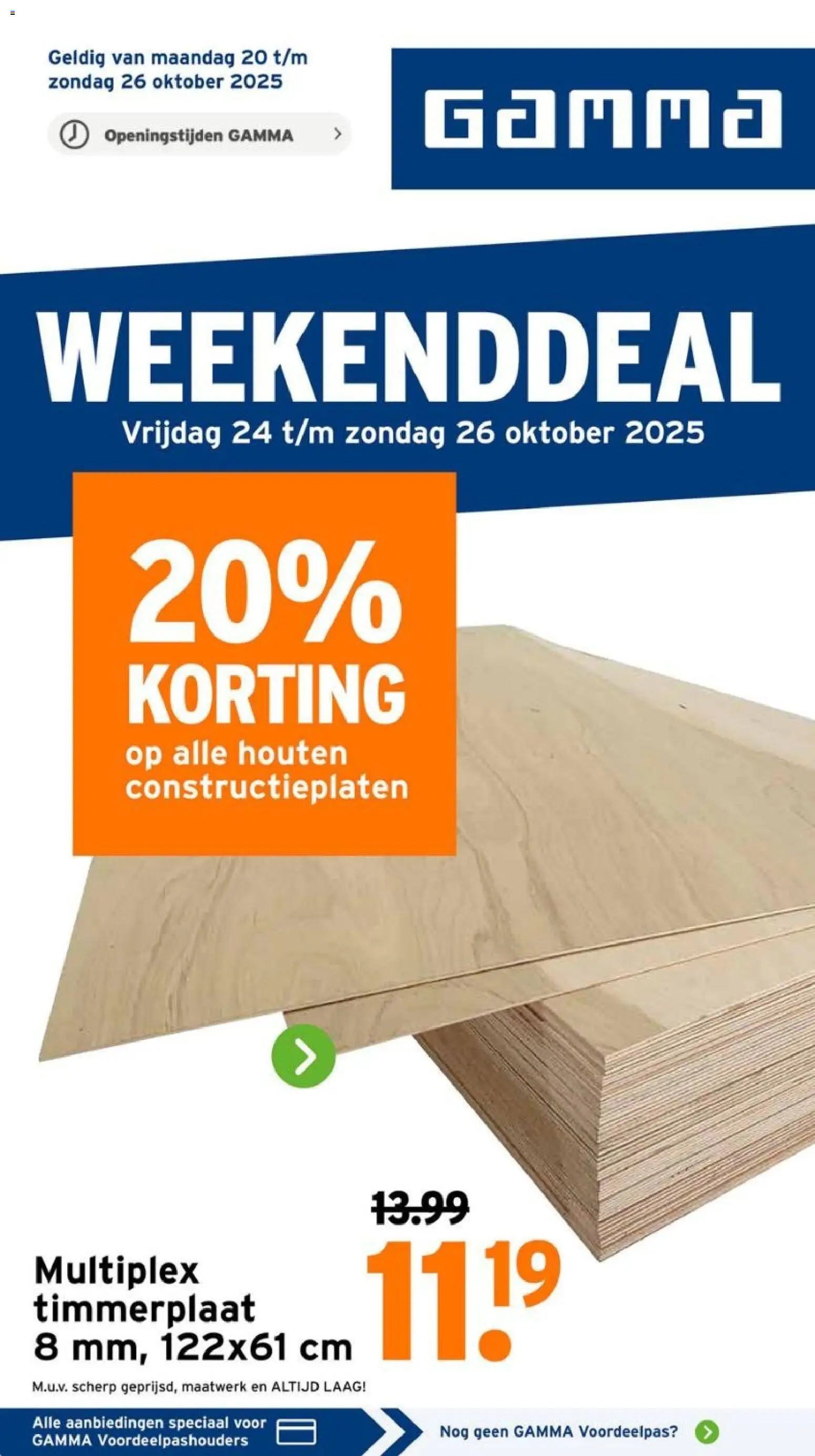 GAMMA shop Weekendfolder geldig vanaf 24-10-2025 - Paginanummer 1