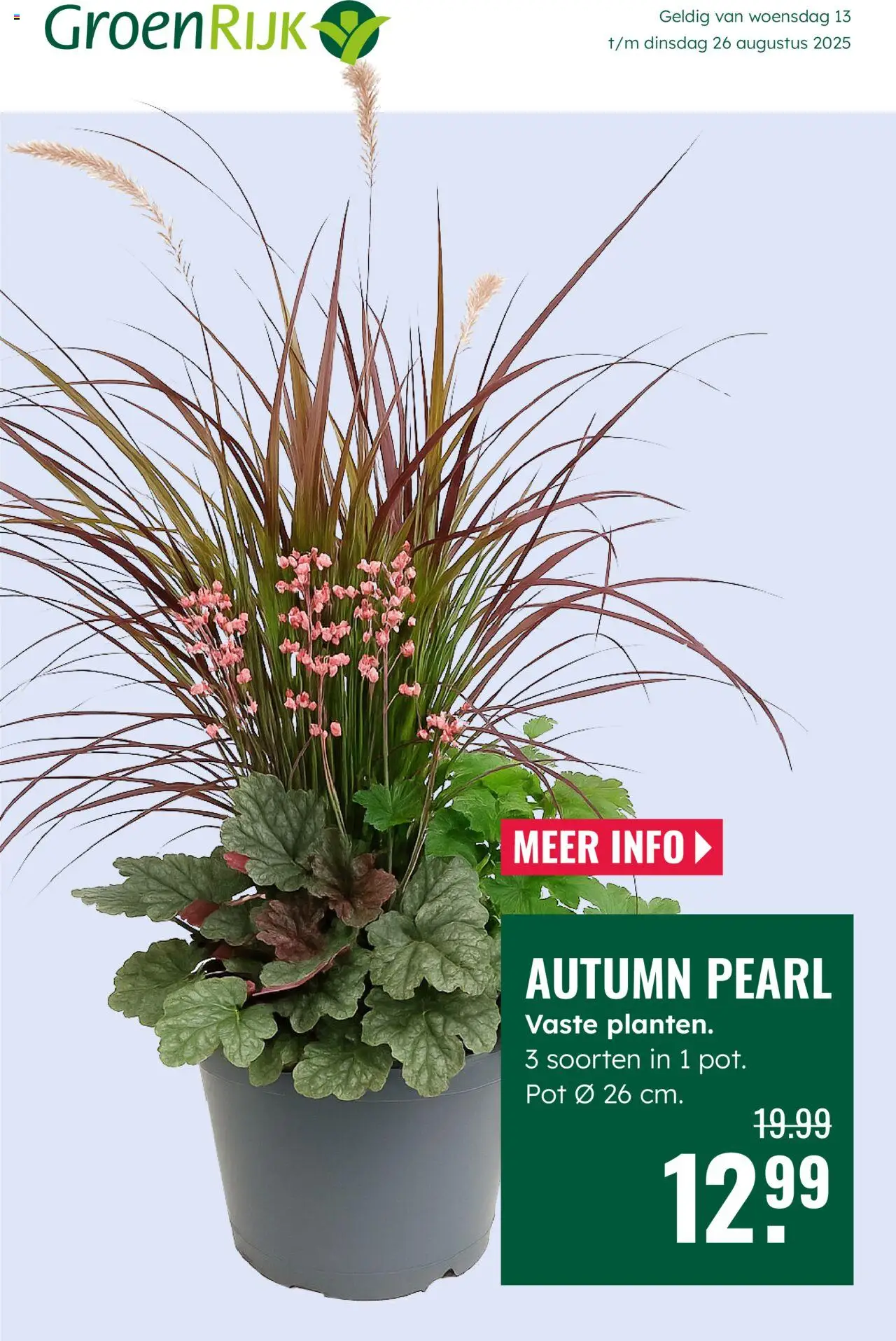 GroenRijk shop Folder geldig vanaf 13-08-2025 - Paginanummer 1 - Pot
