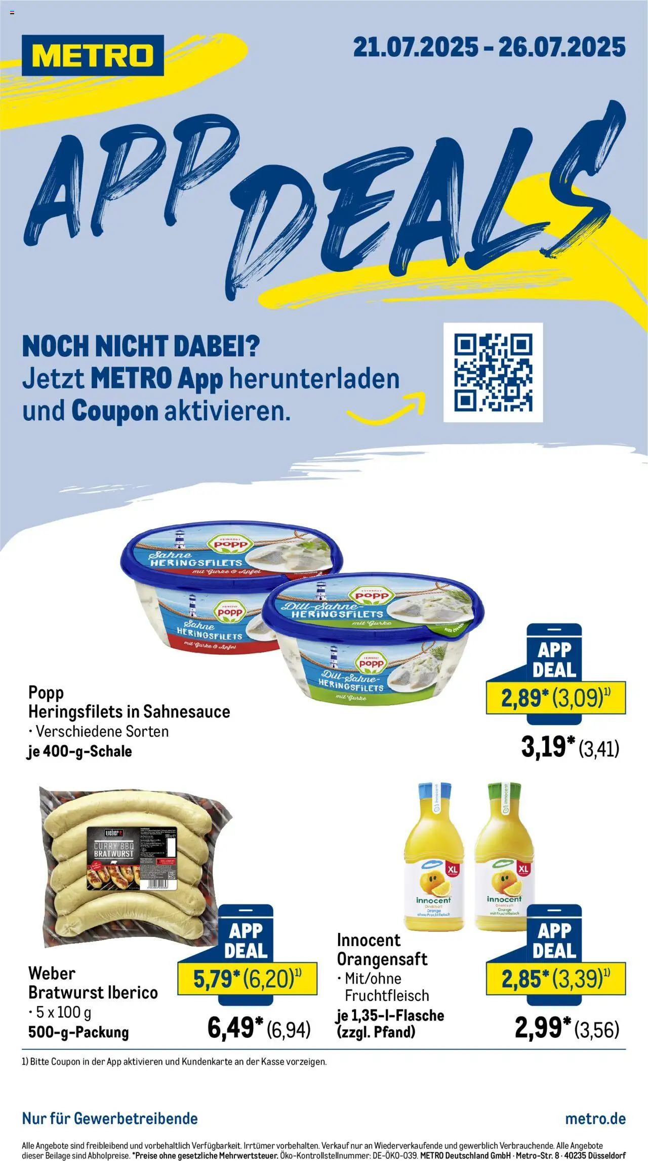 Metro Prospekt ab 21.07.2025 - App Deals