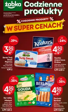 Pogląd gazetki "Codzienne produkty" ze sklepu Żabka ważnej od 22.10.2025