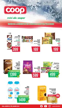 COOP - Nyírzem - Mini & Abc & Szuper megtekintése, amely érvényes 2026.01.22.-től