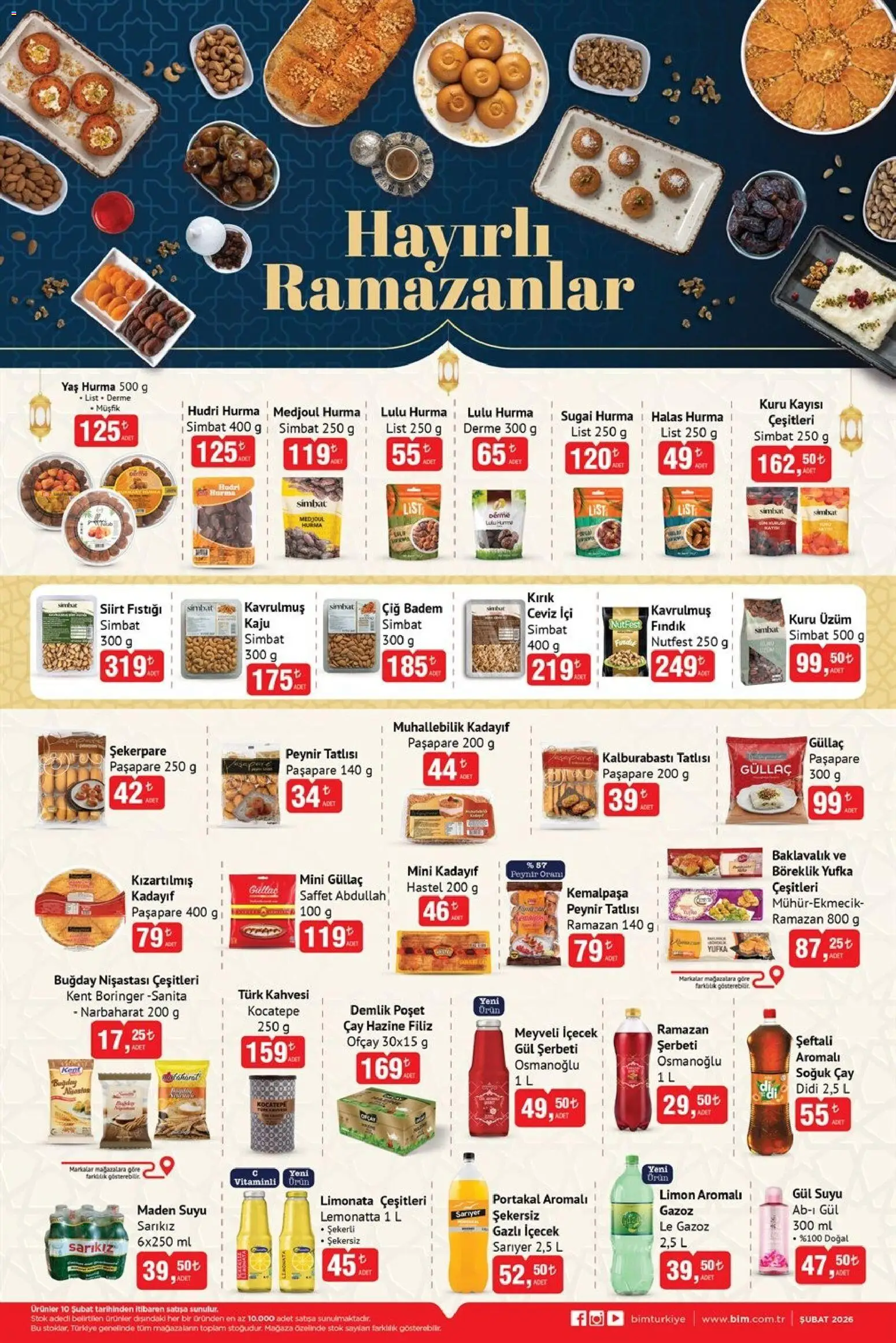 BİM Ramazan Afiş 01.02.2026 - Broşürünün önizlemesi